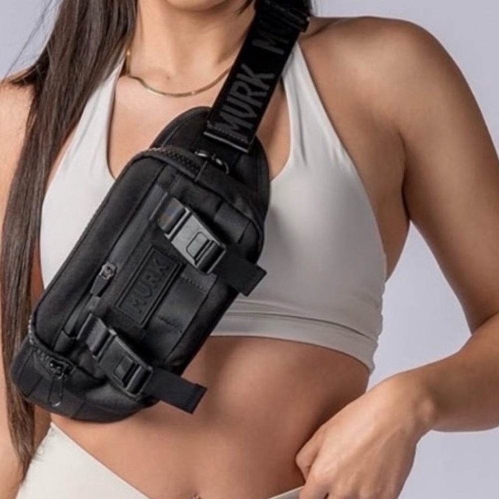NEW  MVRK Black  Waist Bag / Crossbody Sling – Durable & Minimalist Unisex